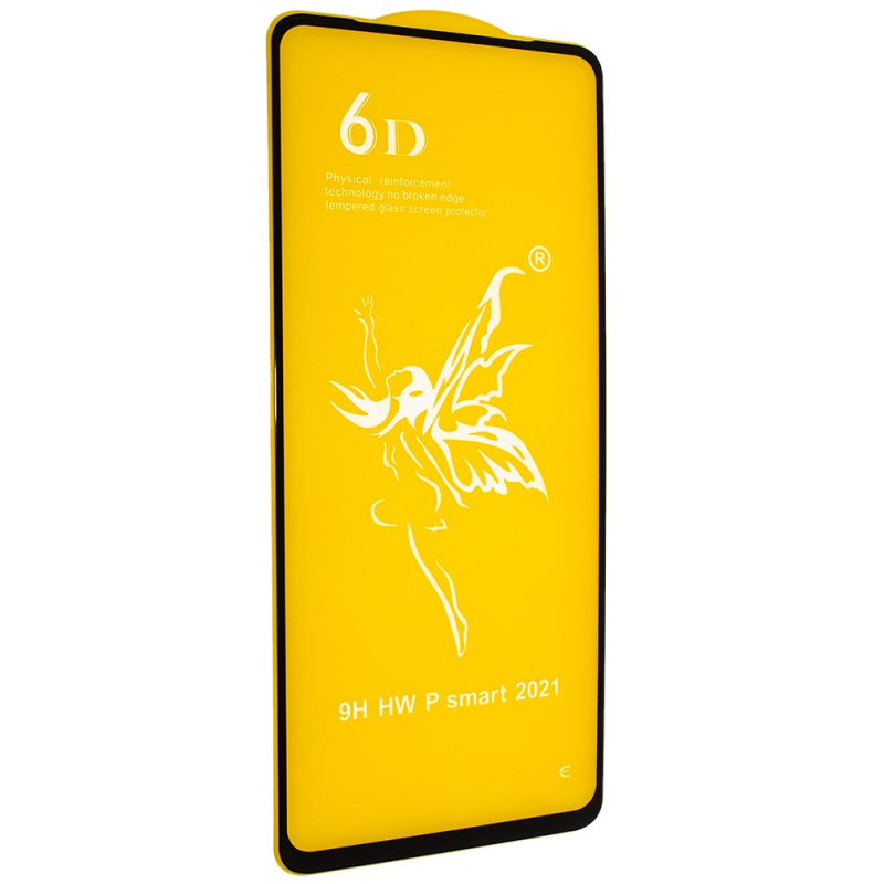 Захисне скло 6D Оригінал Huawei P smart 2021 р Black чорний