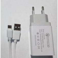 Швидке заряджання для телефона design Motorolla Qualcomm Quick Charge 3.0 з кабелем micro usb