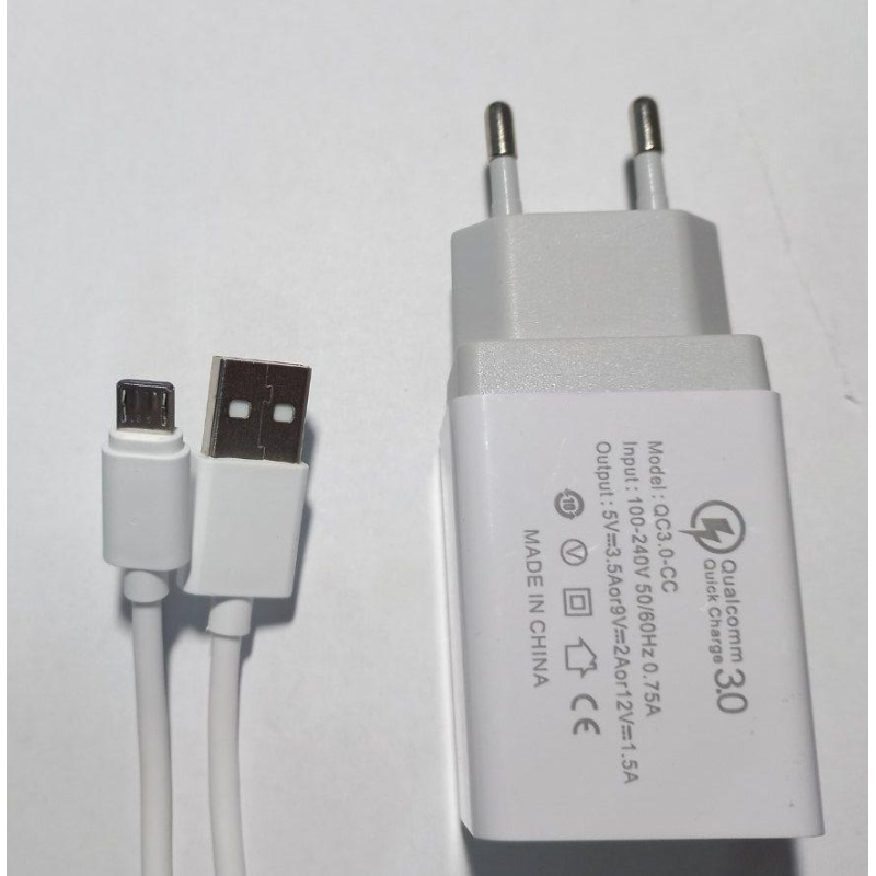 Швидке заряджання для телефона design Motorolla Qualcomm Quick Charge 3.0 з кабелем micro usb