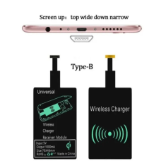Micro USB Qi приймач ресивер V8 тип B для бездротового заряджання телефона