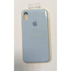 Чохол силікон кейс Silicone Case для Iphone Xs MAX Сіро-блакитний