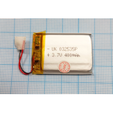 Внутрішній акумулятор 3*25*35 (400 mAh 3,7V) 032535 AAA клас в Запоріжжі