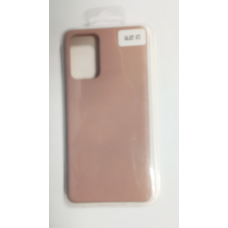Чехол  Silicone Case (Full cover no logo) Samsung A72 пудра