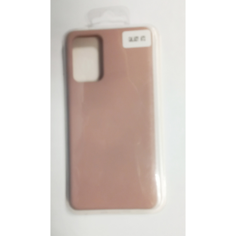 Чехол  Silicone Case (Full cover no logo) Samsung A72 пудра