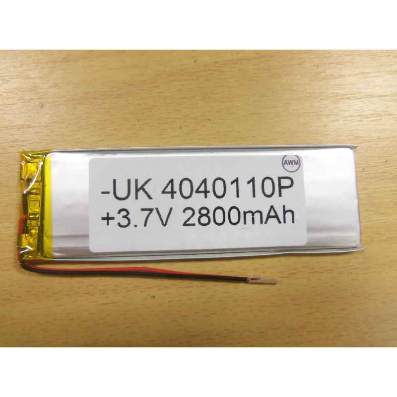 Внутрішній Акумулятор 4.2*36*111 (2800 mAh 3,7 V) 4040110 AAA клас в Запоріжжі
