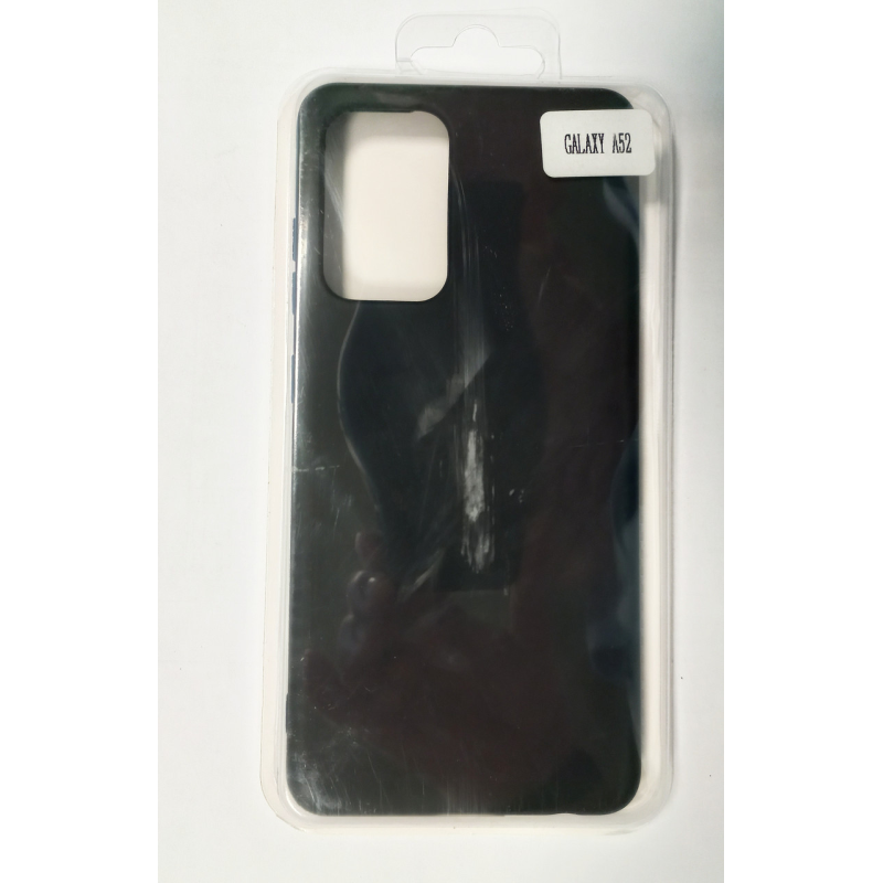 Чехол  Silicone Case (Full cover no logo) Samsung A52 черный