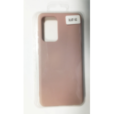 Чехол  Silicone Case (Full cover no logo) Samsung A52 пудра