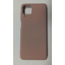 Чехол  Silicone Case (Full cover no logo) Samsung М12 пудра