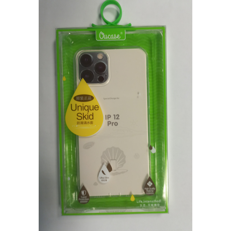 Чохол силіконовий супертонкий Oucase Ultra Slim Unique SKID  iPhone 12 /12 pro
