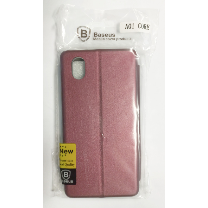 Чохол-книжка Baseus Premium Edge Samsung А01 CORE бордовий