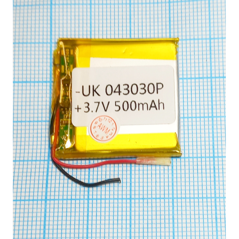 Внутрішній акумулятор 4*30*40 600 mAh 3,7V) 043040 AAA клас в Запоріжжі