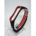 Ремінець перфорований Sport браслет Mi Band 3/4 MiBand 3/4 мі бенд 3/4 чорно-червоний